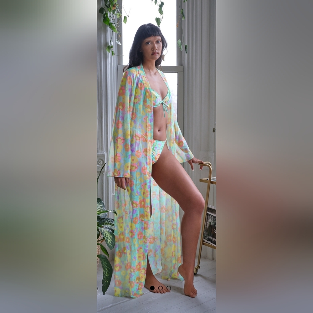 SAVAGE X FENTY Free Spirit Floral Full-Length Robe